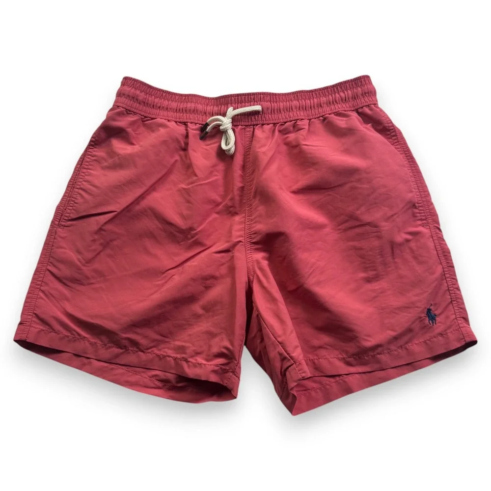 Polo Ralph Lauren Mens Colorblock Swim Trunks Blue Red Size M 710709645001